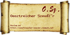 Oesztreicher Szevér névjegykártya
